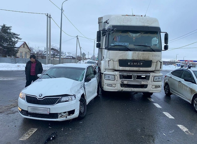 При столкновении КАМАЗа и легковушки в Рыбновском районе пострадали два человека | ya62.ru