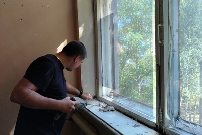 В Пачелмской больнице меняют окна