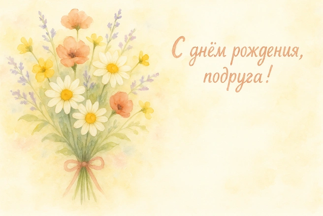 Не только цветы: 10 интересных открыток на день рождения женщине | Источник: Городские медиа