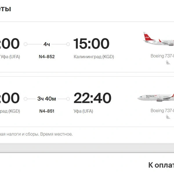 А столько с багажом | Источник: скриншот с сайта авиакомпании Nordwind 