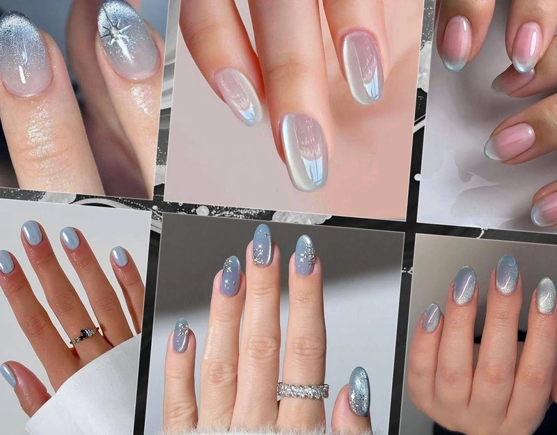 Морозная свежесть — трендовый маникюр, который откроет денежный поток в 2026 году