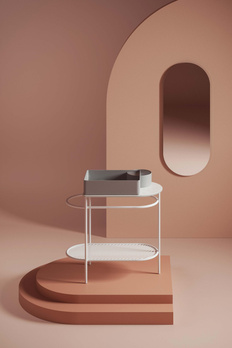 Коллекция Flair от The.ArtCeram — универсальное решение для ванной комнаты в стиле «Мемфис». Подходит для маленьких пространств.