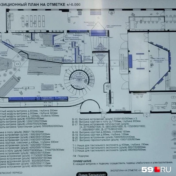 Так сложно и детально выглядит план будущего музея | Источник:  Дмитрий Барьюдин, Ольга Якунчева