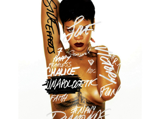 «Unapologetic» Рианны занял первое место в чарте США