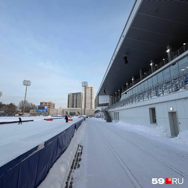 Зона для пешеходов и техники | Источник: Екатерина Вохмянина / 59.RU