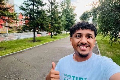 Yemeni student embraces cold, learns pancakes in Barnaul