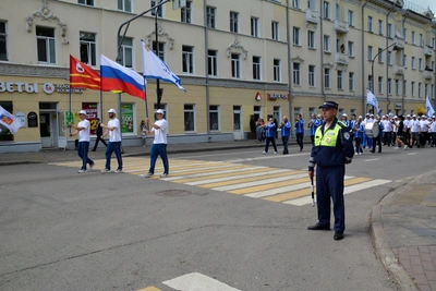 Сотрудники полиции и Росгвардии охраняли праздник «Динамо»