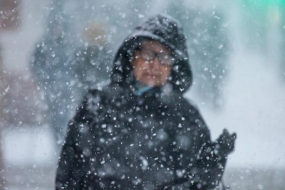 Сильный снегопад надвигается на Красноярский край