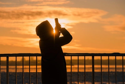 Зимний Архангельск в лучах редкого солнца