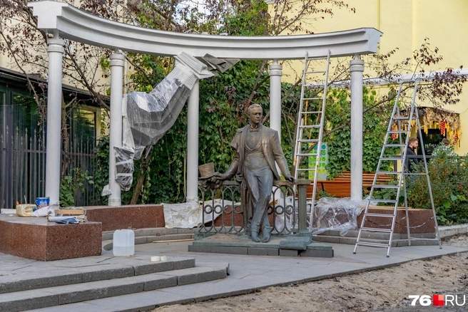 Памятник увезут для ремонта | Источник: Кирилл Поверинов / 76.RU