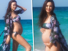 Анастасия Тарасова продемонстрировала живот на 7 месяце беременности