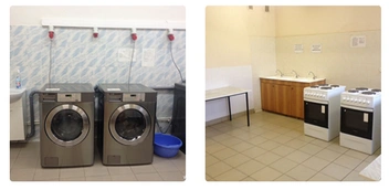 Крайне похожие помещения, только с другого ракурса, в разделе о доме студента на Кравченко | Источник: МГУ / msu.ru