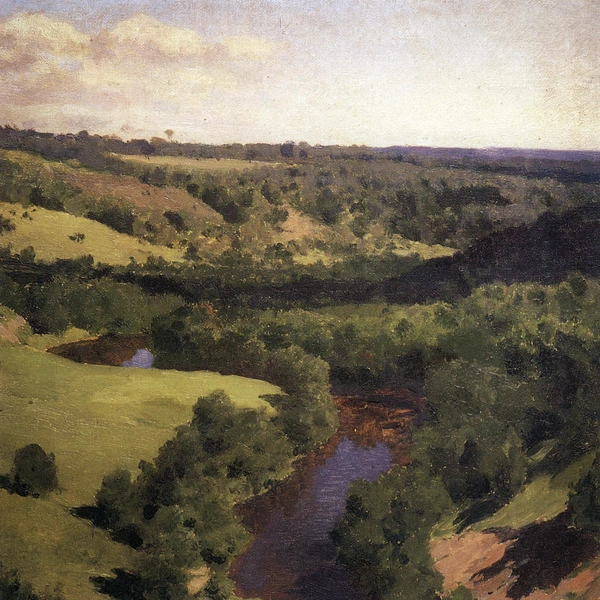 Василий Поленов, «Осень.Долина реки Вори», 1881, Музей в Абрамцеве | Источник: http://goskatalog.ru/