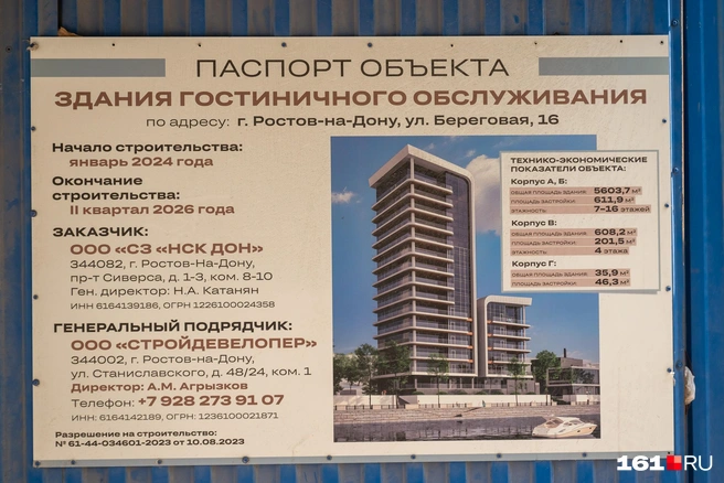 Так будет выглядеть гостиничный комплекс | Источник: Евгений Вдовин / 161.RU