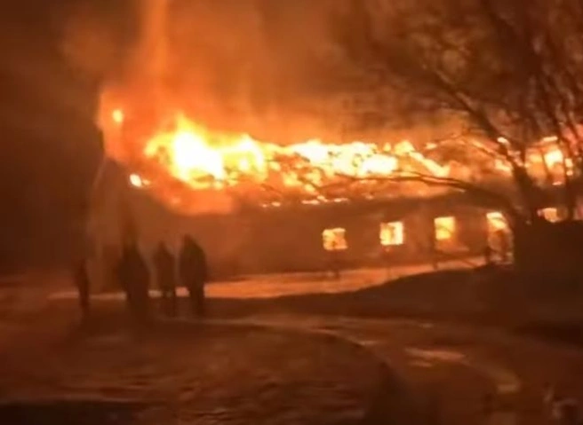 В Рыбновском районе сгорела ферма | ya62.ru