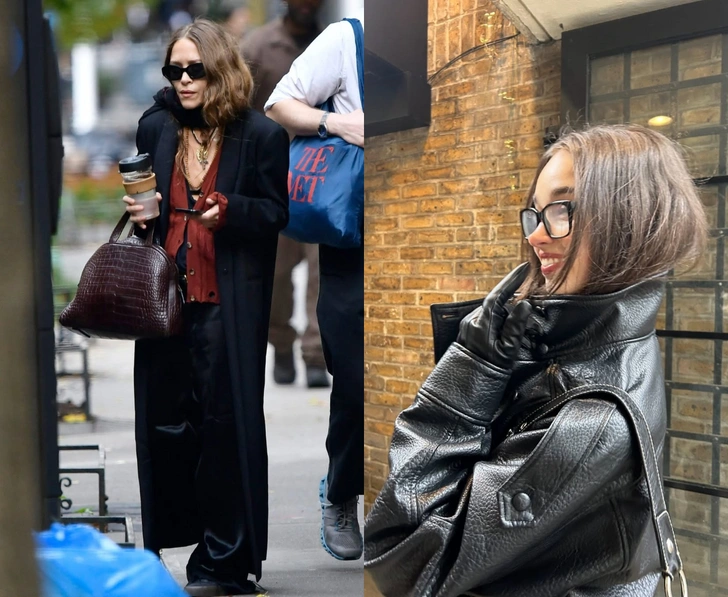 Olsen tuck: заправлять волосы под одежду — новый модный прием от сестер Олсен Olsen tuck: заправлять волосы под одежду — новый модный прием от сестер Олсен