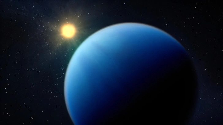 NASA / ESA / CSA / Dani Player, STScI | Источник: Художественное представление об экзопланете TOI-421b, находящейся ниже Нептуна