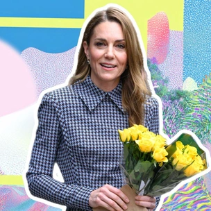 Кейт Миддлтон вышла в свет в клетчатом платье и с персиковым макияжем