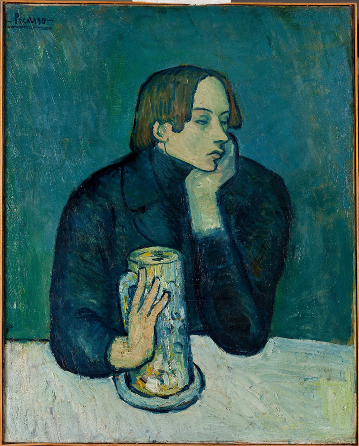 Пабло Руис Пикассо. «Портрет поэта Сабартеса (Кружка пива)», 1901.
