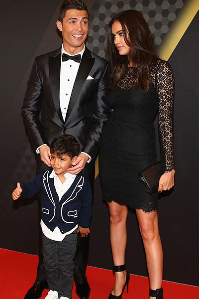 Криштиану Роналду с сыном и бывшей возлюбленной,топ-моделью Ириной Шейк