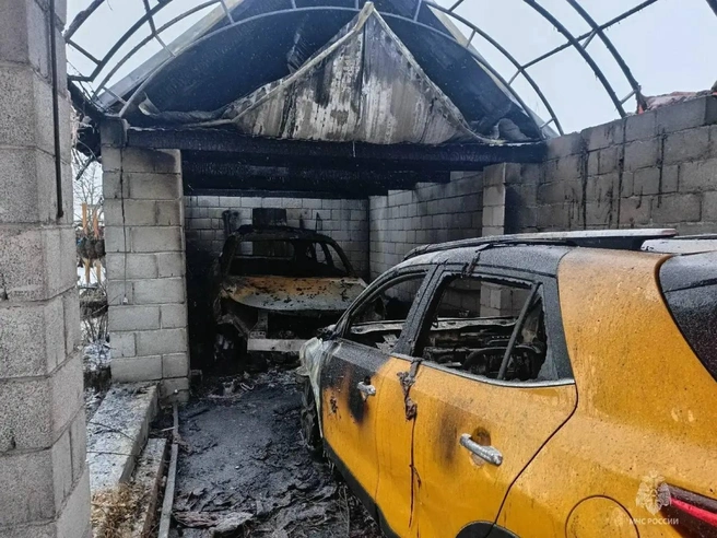 Владельцы отсутствовали в момент возникновения пожара | Источник: МЧС Челябинской области