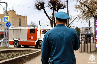 Пожарные учения в Камерном театре Смоленска