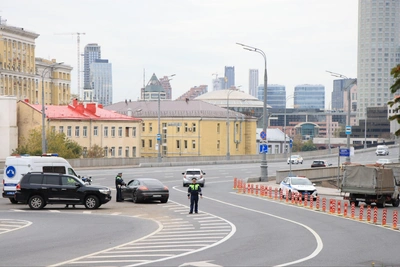В центре Москвы перекрыли движение из-за марафона
