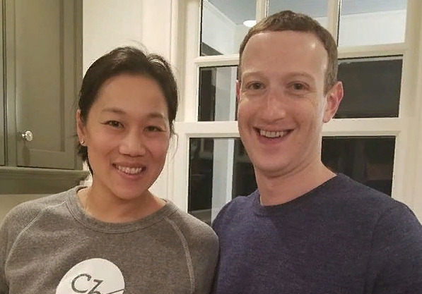 Марк Цукерберг с супругой Присциллой Чан
