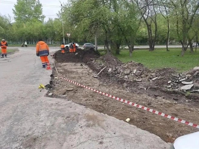 Обновление пешеходной инфраструктуры в Новосибирске | Источник: Максим Кудрявцев / Telegram