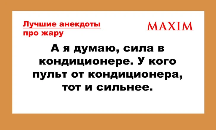 Самые лучшие и смешные анекдоты про жару | maximonline.ru