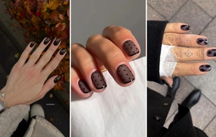 Осенний сезон: 20 самых красивых идей маникюра в темных оттенках