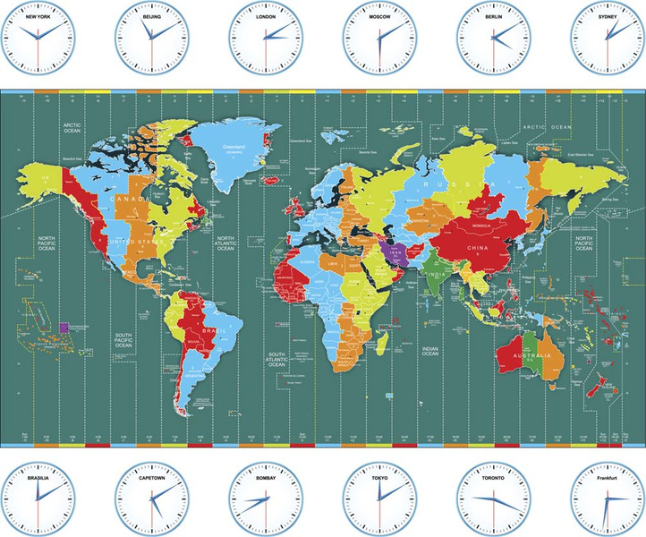 Сказка о найденном времени: 10 любопытных фактов о часовых поясах, которые вас удивят
