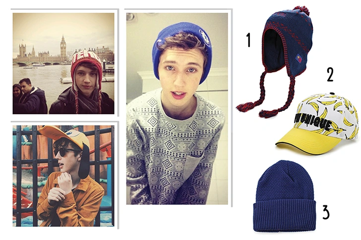 1. Шапка, Atributika&Club. 2. Кепка, Fete. 3. Шапка, River Island.