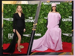 Лоуренс показала лучший наряд Dior, Рианна — «конфетный» кастом Balenciaga на Gotham Awards