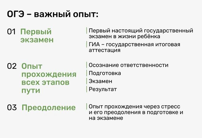 Первый настоящий опыт прохождения ГИА (государственной итоговой аттестации) обязательно даст ребенку ресурс для прохождения ЕГЭ&nbsp;— второго ГИА в жизни ребенка | Источник: Ирина Калмыкова