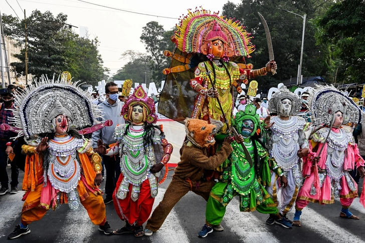 Масочный режим | Источник: DIBYANGSHU SARKAR/AFP via Getty Images