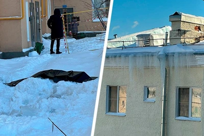 Сосулька убила пенсионерку в Москве, труп на месте