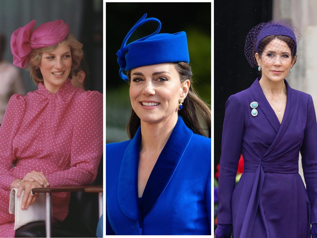 У Кейт синий, у Дианы — розовый: любимые цвета королевских особ и лучшие выходы в них | marieclaire.ru