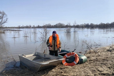 В Рязани Ока поднялась на три метра из-за половодья