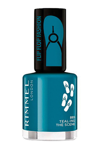 Лак для ногтей 60 Seconds Flip Flop Fashion, Rimmel (оттенок 885 Teal-Ing The Scene)