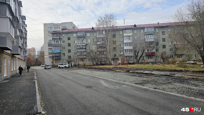 Возле дома № 47 на Пушкина | Источник: Дарья Никитченко / 45.RU