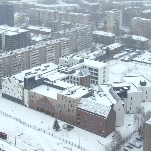 Вид на школу с высоты птичьего полета | Источник: пресс-служба «Атомстройкомплекса»