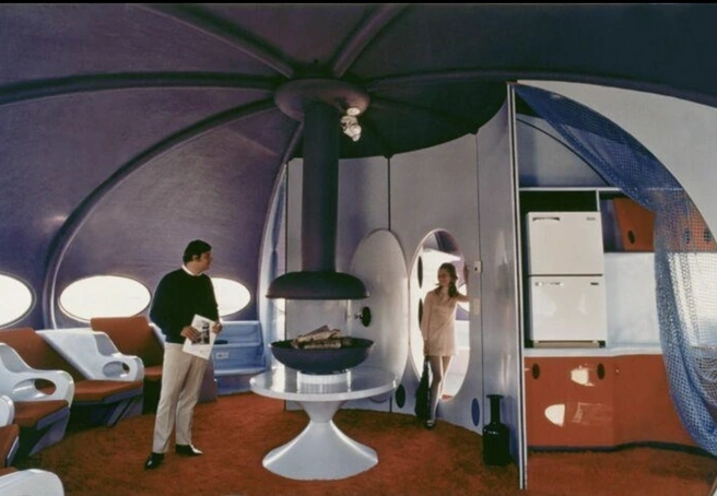 Интерьер одного из космических домов Сууронена | Источник: thefuturohouse.com