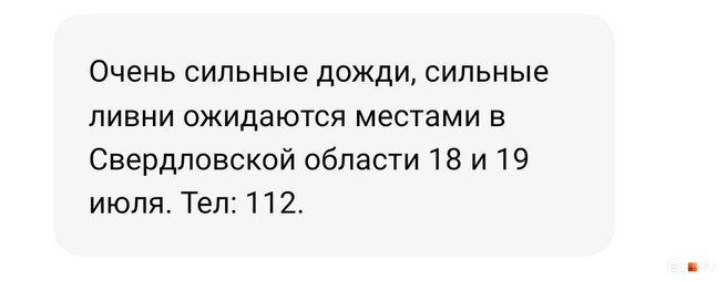О непогоде сообщили в МЧС | Источник: читатель E1.RU