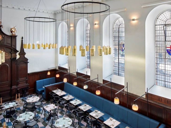Лондонский ресторан в церкви по проекту Michaelis Boyd (фото 4)