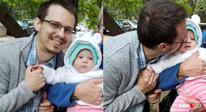 Последнее фото Николая Марченко с дочерью. Ей тут нет и шести месяцев | Источник: предоставлено Дарьей Марченко