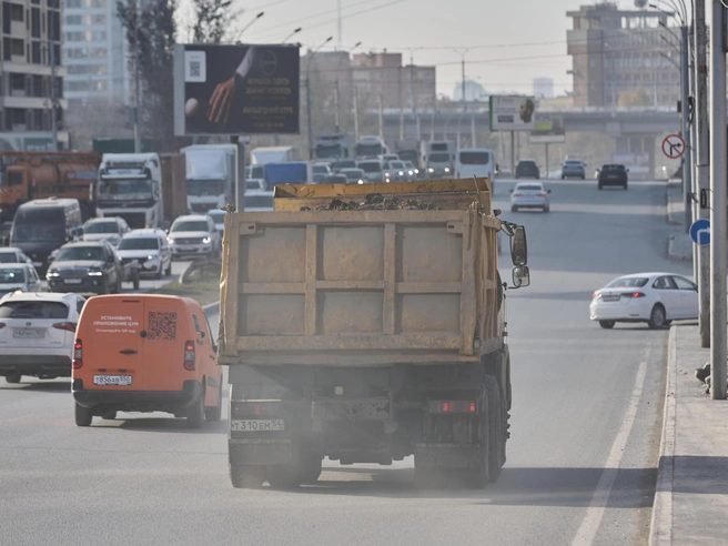 Автомобили покрыты слоем пыли, жители беспокоятся о своем здоровье | Источник: Автор фото: Александр Ощепков