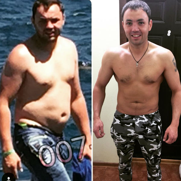 Фото похудевших до и после