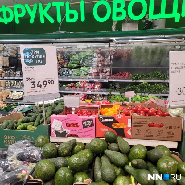 Килограмм авокадо обойдется дешевле некоторых огурцов | Источник: Кристина Калинина / NN.RU