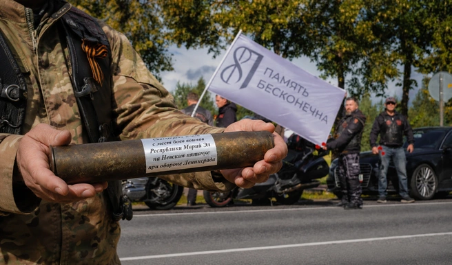Капсула с землей с мест боев войнов Республики Марий Эл на Невском пятачке при обороне Ленинград | Источник: пресс-служба ЦМК «Память бесконечна»
